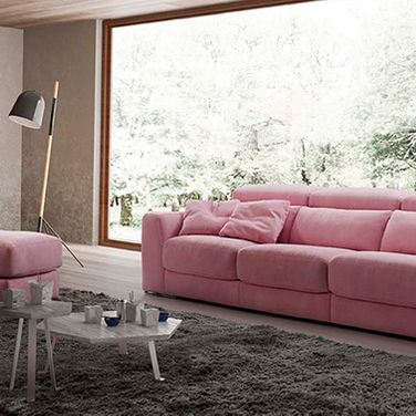 El Mundo Del Sofá sofá de color rosada